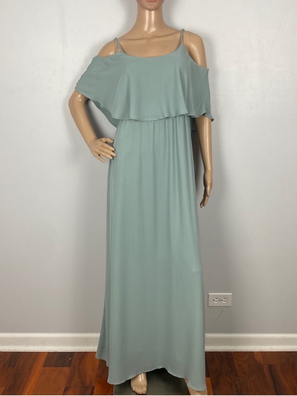 SHOW ME YOUR MUMU COLD-SHOULDER RUFFLE MAXI DRESS - Picture 2 of 10